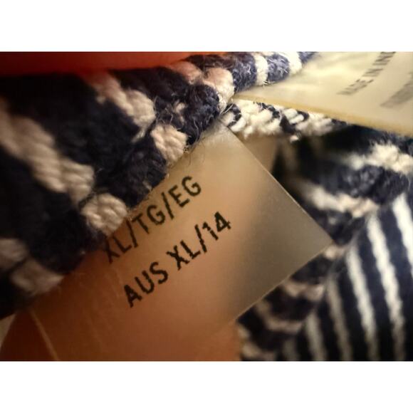 Roxy Demin Dress Tank with pockets navy white Size XL - Picture 3 of 7